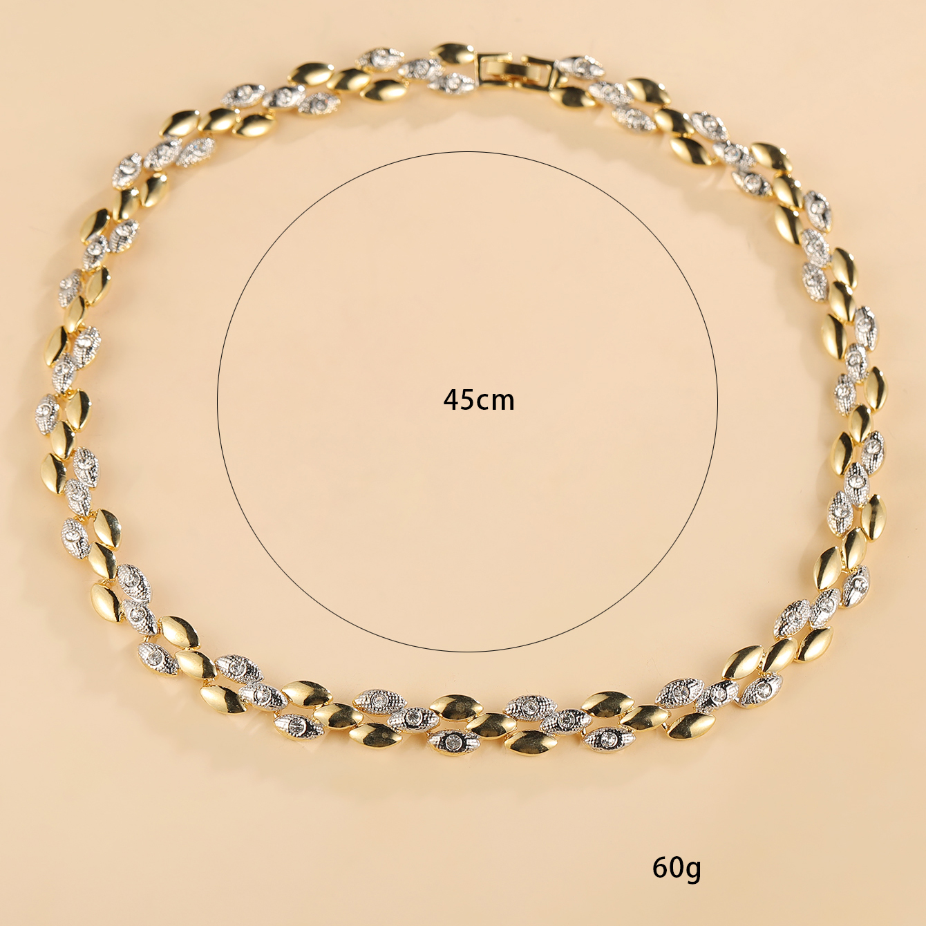 Moda Geométrico Aleación Enchapado Diamantes De Imitación Mujeres Collar 1 Pieza display picture 4