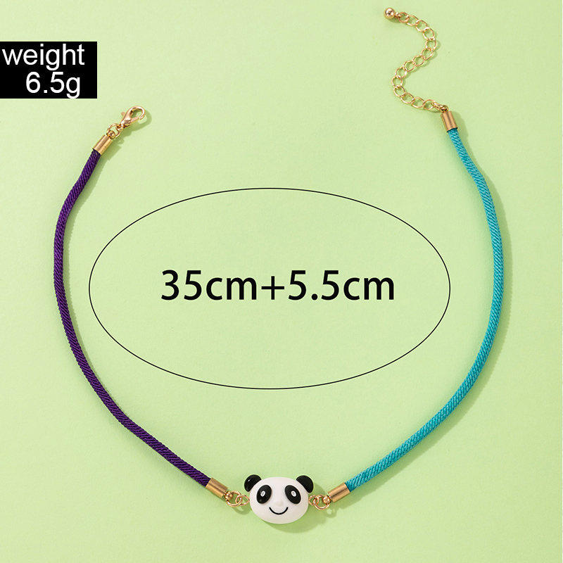 Einfacher Stil Panda Legierung Stricken Frau Halsband display picture 1
