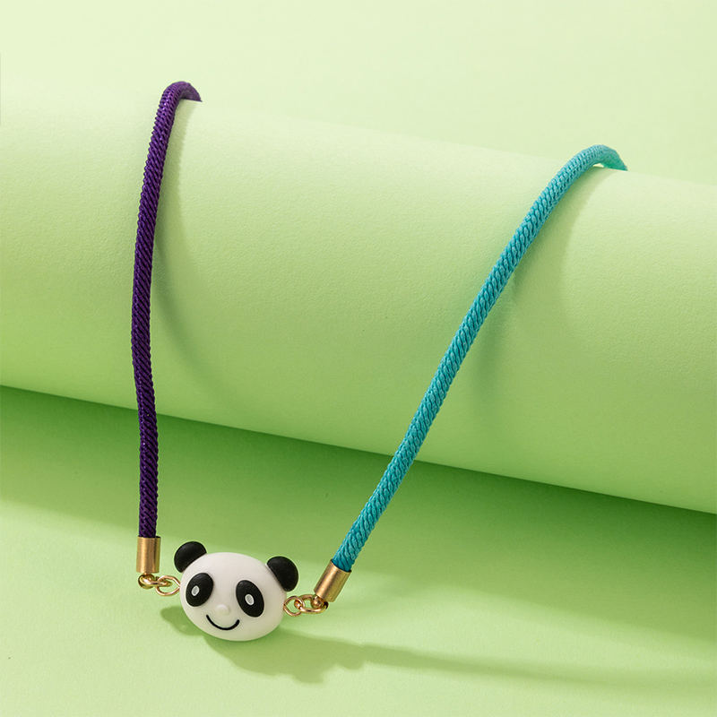 Simple Style Panda Alloy Knitting Women's Choker display picture 3