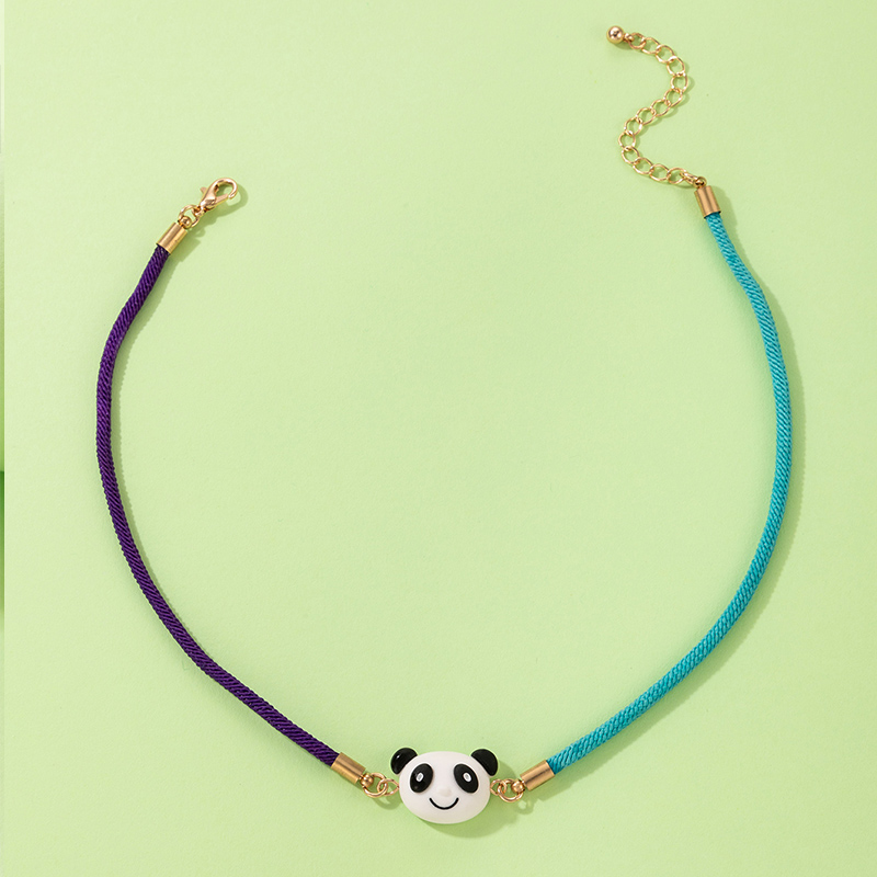 Simple Style Panda Alloy Knitting Women's Choker display picture 4