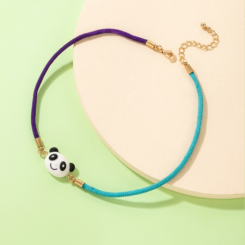 Simple Style Panda Alloy Knitting Women's Choker display picture 6