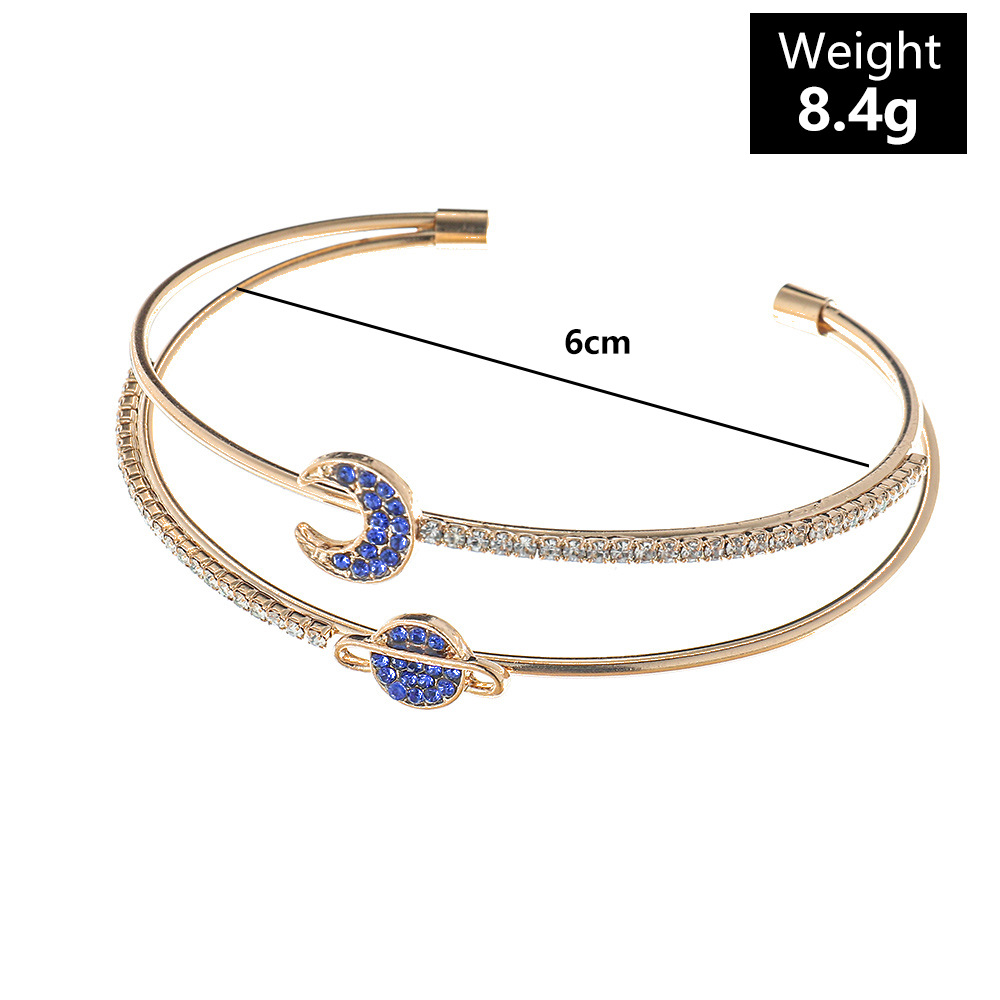 Fashion Cherry Heart Shape Snake Metal Plating Artificial Gemstones Zircon Women's Bangle 1 Piece display picture 4