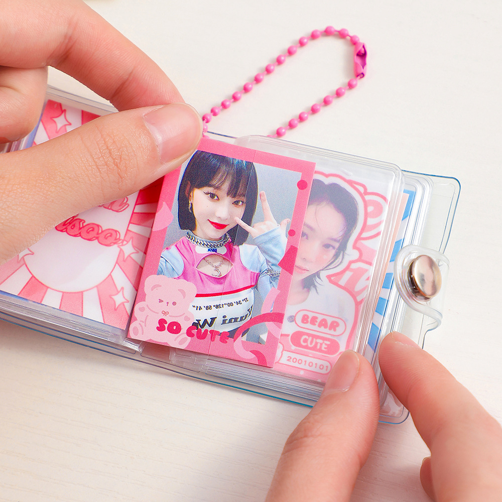 Korean Version Girl Mini Cartoon Transparent 2 Inch Photo Storage Small Album display picture 1