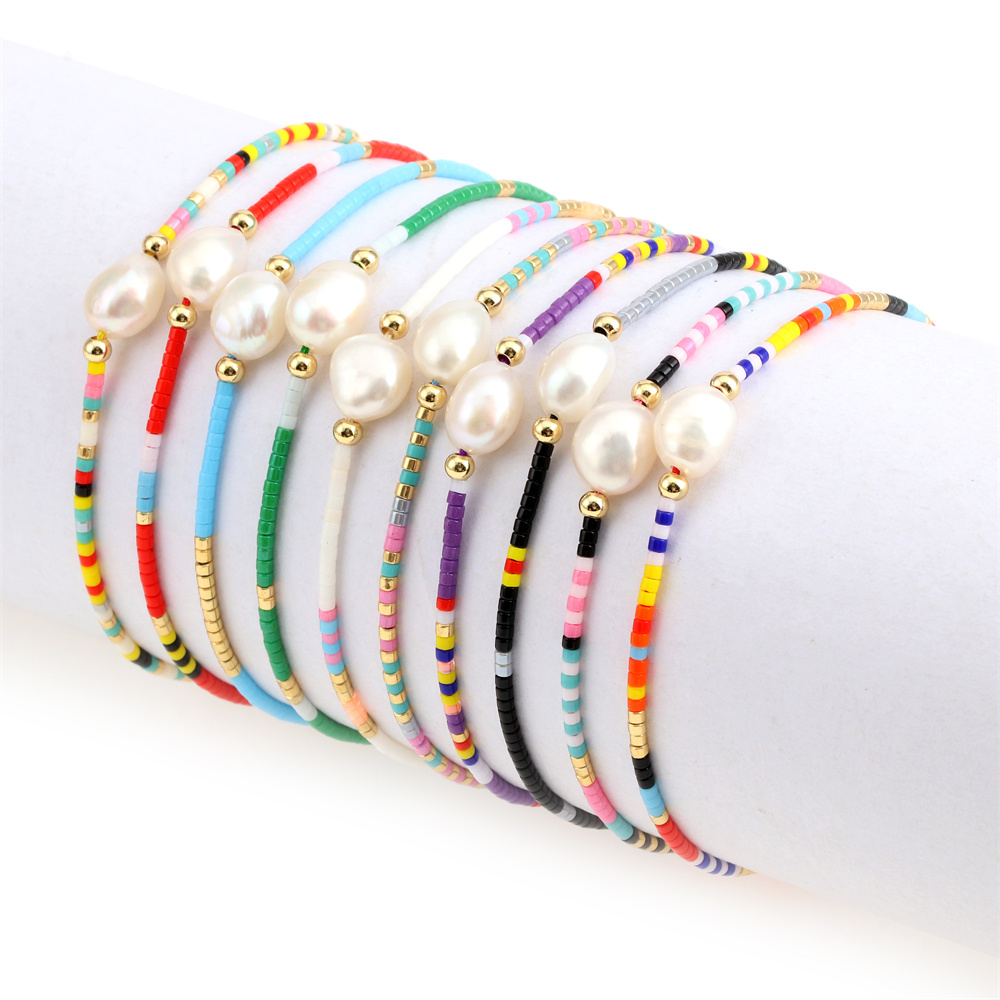 Bohemian Geometric Baroque Pearls Handmade Pearl Bracelets 1 Piece display picture 4