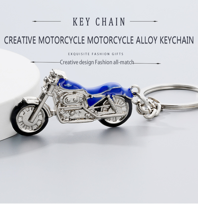 Cool Style Motorcycle Alloy Plating Inlay Rhinestones Keychain display picture 1