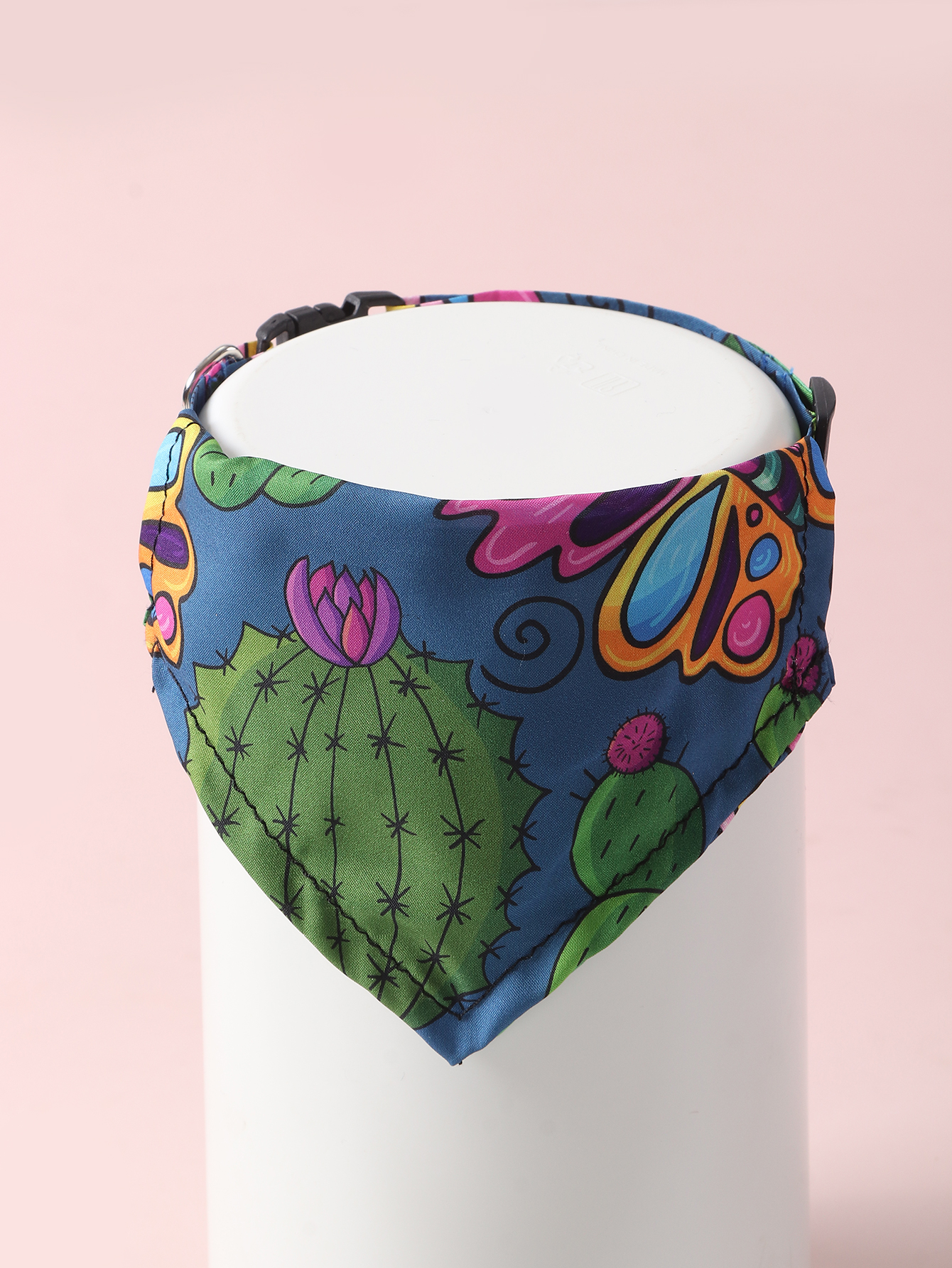 Cute Polyester Cactus Flower Pet Scarf 1 Piece display picture 3