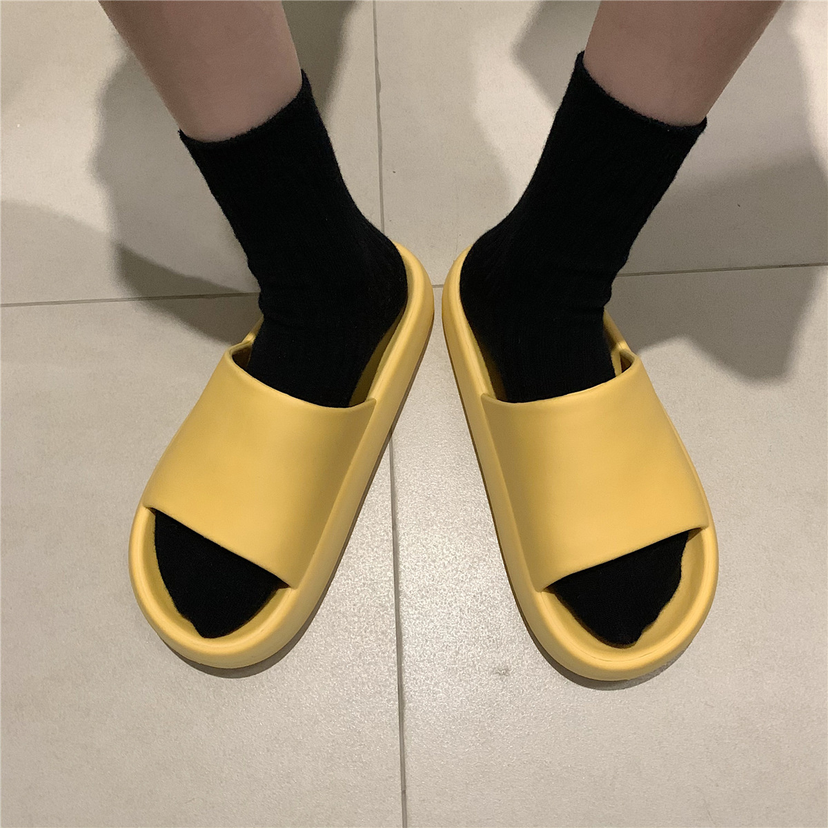 Unisex Basic Solid Color Slides Slippers display picture 4