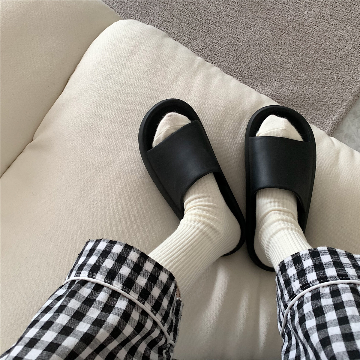 Unisex Basic Solid Color Slides Slippers display picture 6