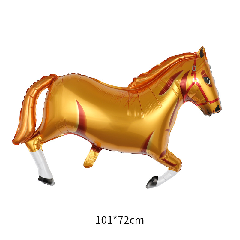Birthday Horse Aluminum Film Party Balloons display picture 3