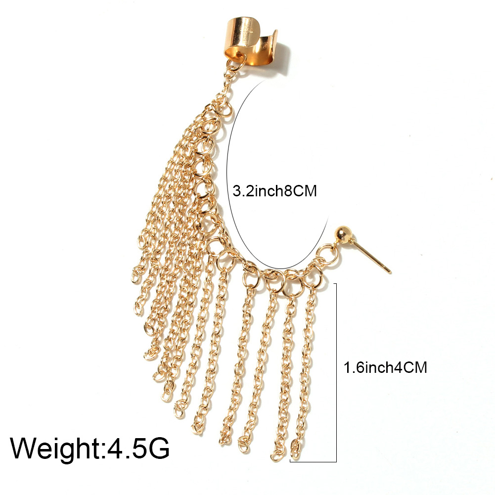 Sweet Tassel Alloy Plating Women's Ear Clips 1 Piece display picture 1