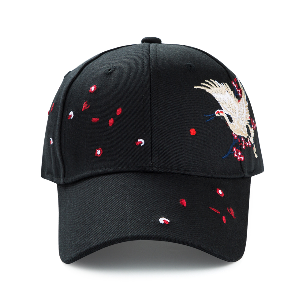 Unisex Chinoiserie Bird Embroidery Curved Eaves Baseball Cap display picture 6