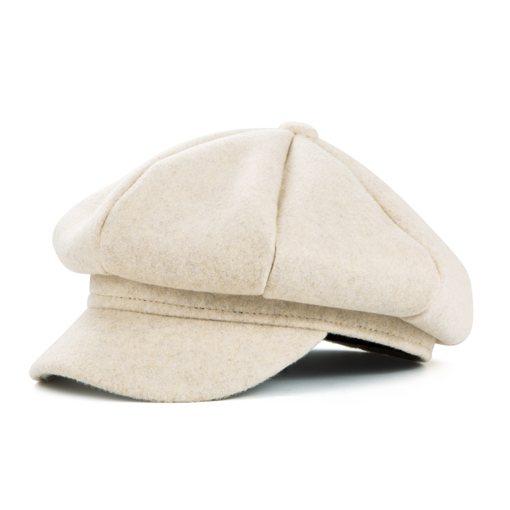 Women's Simple Style Solid Color Patchwork Curved Eaves Beret Hat display picture 8