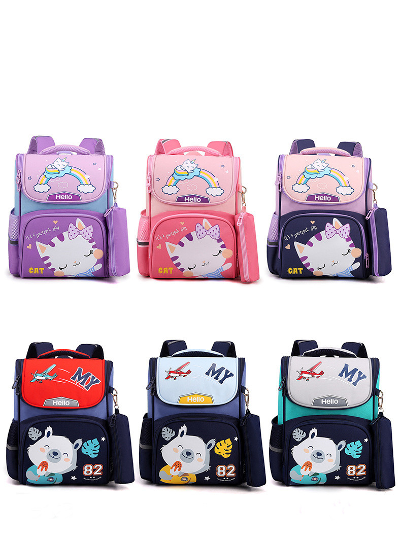 Cute Animal Square Zipper Functional Backpack display picture 9