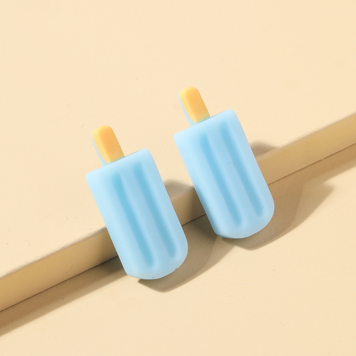 Cute Ice Cream Synthetic Resin Ear Studs 1 Pair display picture 2