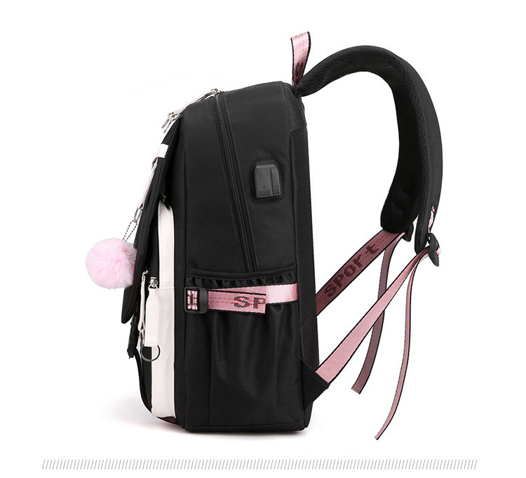 Women's Medium All Seasons Nylon Solid Color Fashion Square Zipper Functional Backpack display picture 1