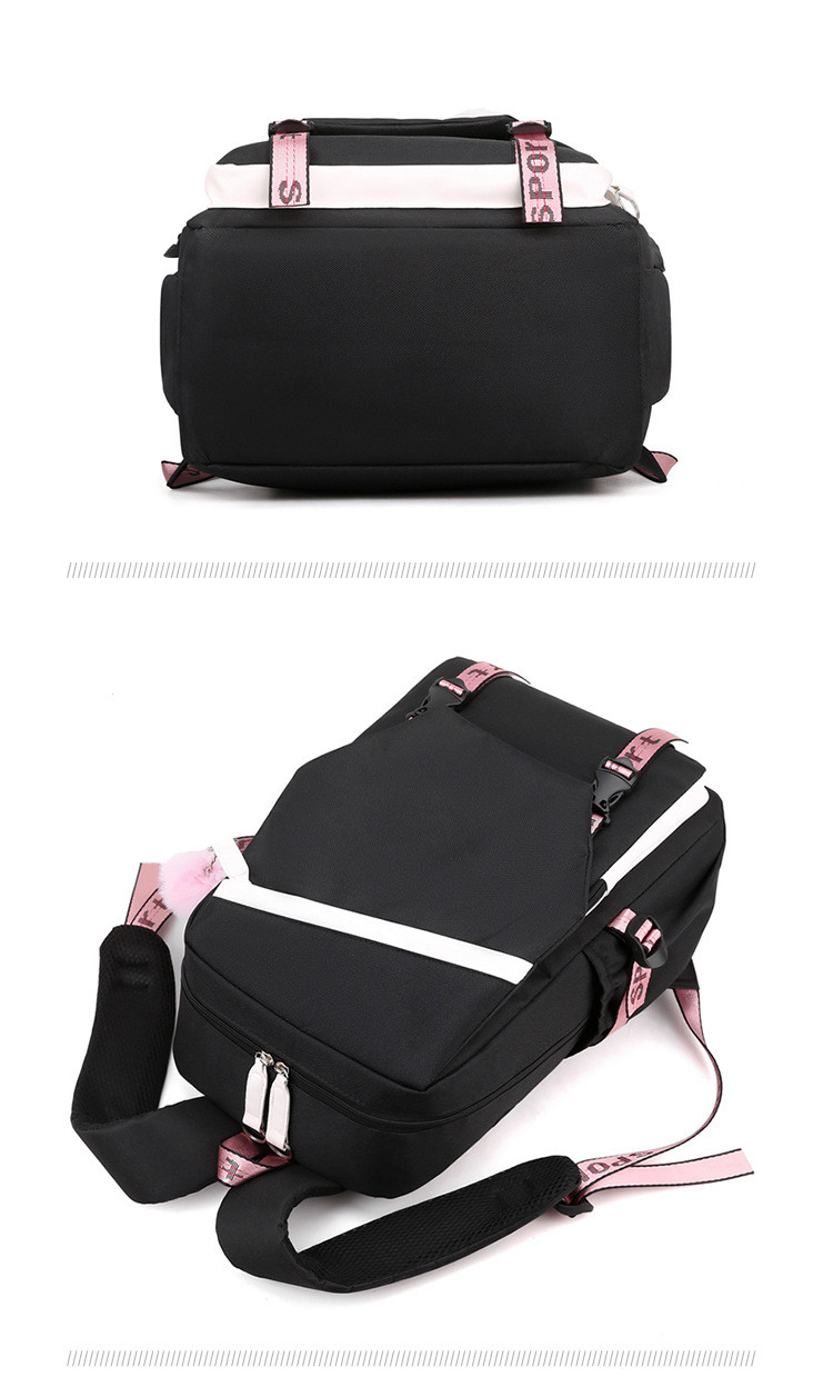 Women's Medium All Seasons Nylon Solid Color Fashion Square Zipper Functional Backpack display picture 4