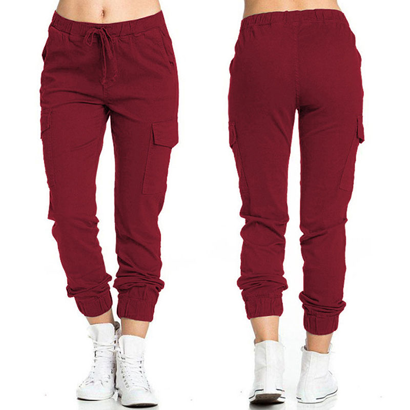 Women's Daily Fashion Solid Color Full Length Pocket Tapered Pants display picture 1