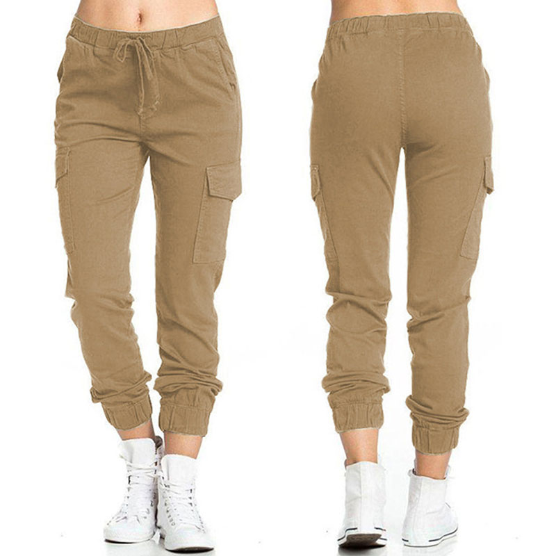 Women's Daily Fashion Solid Color Full Length Pocket Tapered Pants display picture 2