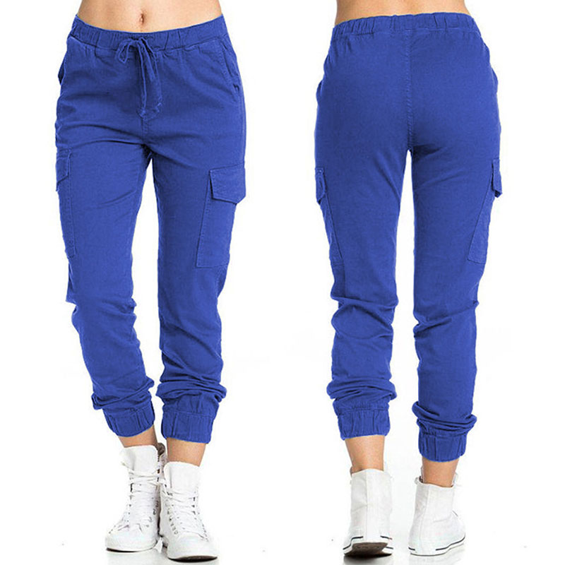 Women's Daily Fashion Solid Color Full Length Pocket Tapered Pants display picture 7