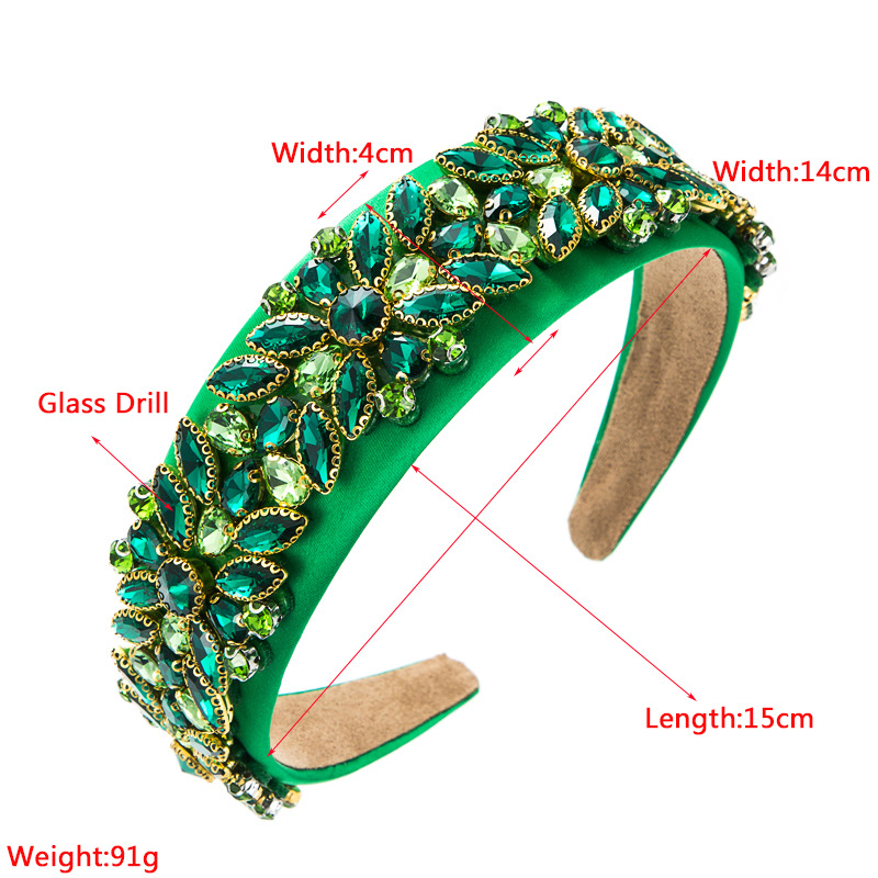 Women's Glam Geometric Artificial Crystal Rhinestones Hair Band display picture 1