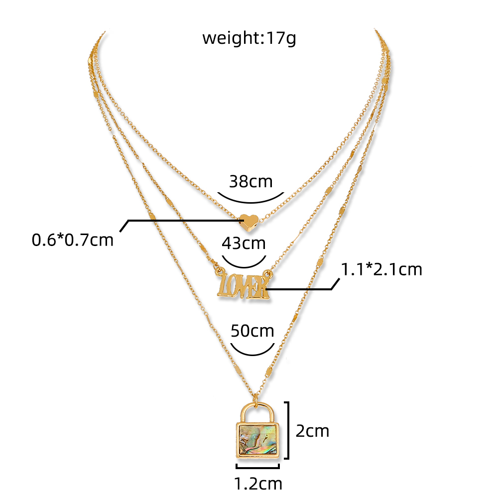 Fashion Geometric Star Copper Plating Zircon Layered Necklaces 1 Piece display picture 25
