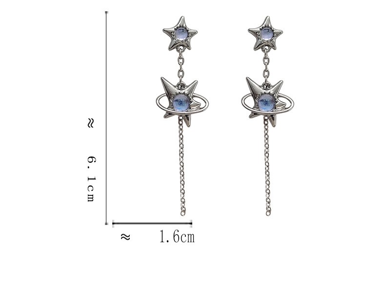 Fashion Star Alloy Plating Women's Drop Earrings 1 Pair display picture 5