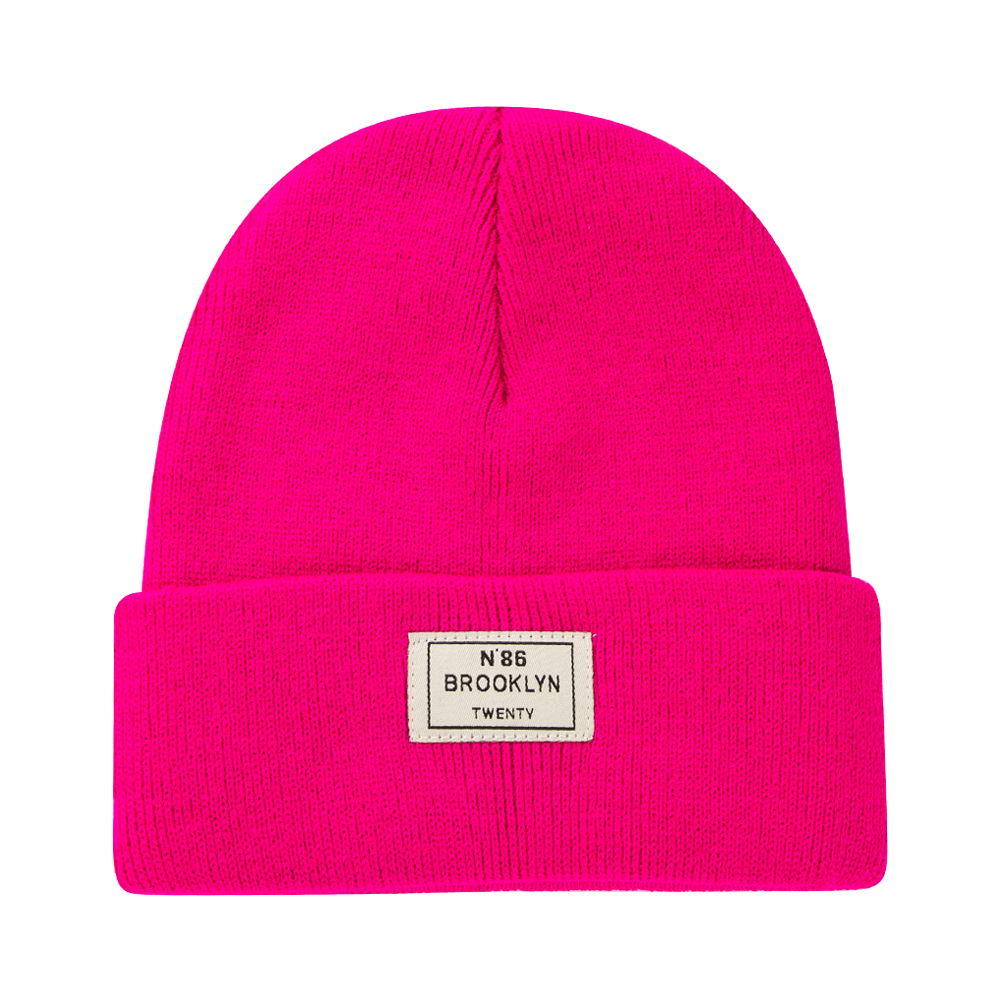 Gorro De Lana Unisex Con Letras De Color Liso Y Bordado display picture 6