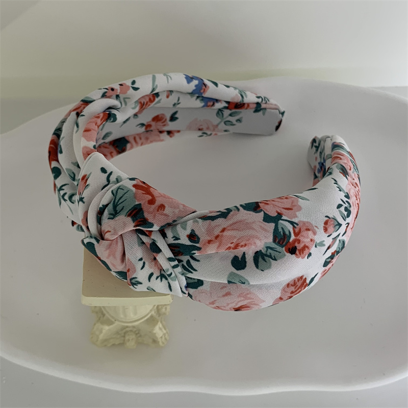 Fashion Flower Cloth Printing Hair Band 1 Piece display picture 2