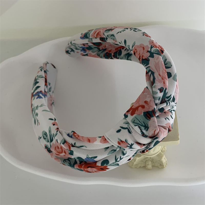 Fashion Flower Cloth Printing Hair Band 1 Piece display picture 3