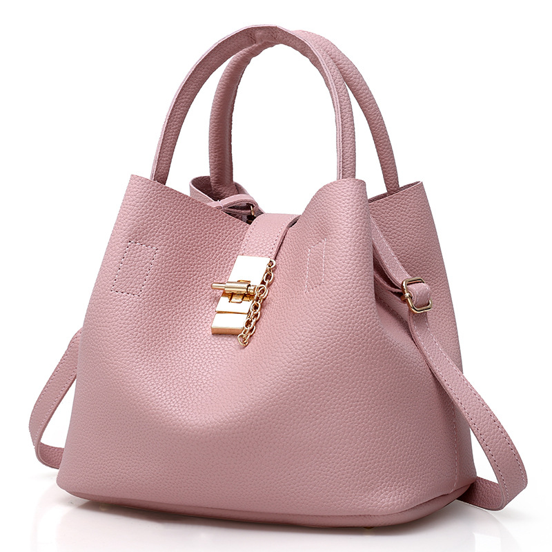 Women's Large Pu Leather Fashion Handbag display picture 3