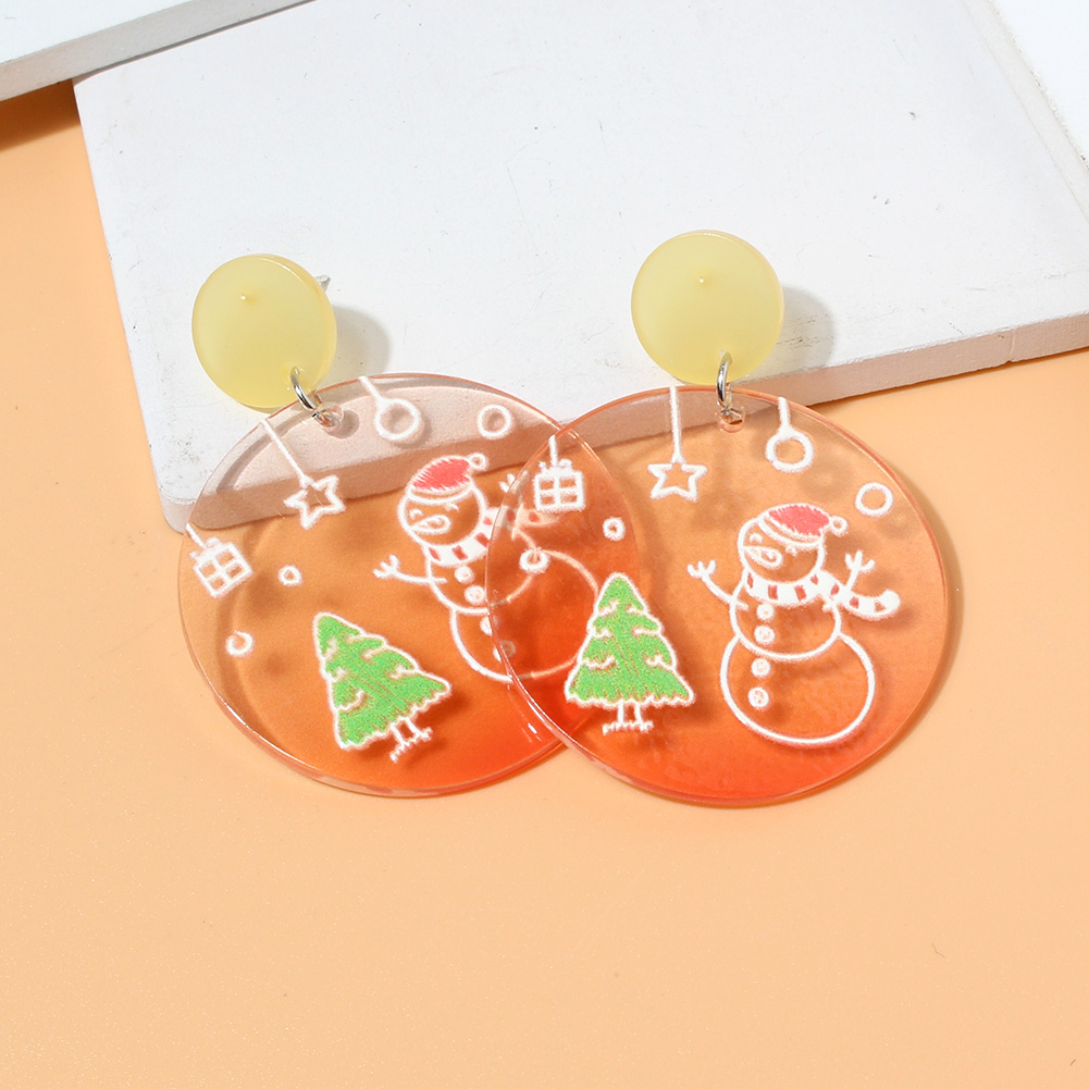 Fashion Christmas Tree Snowman Plastic Women's Drop Earrings 1 Pair display picture 2