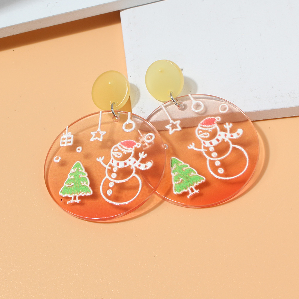 Fashion Christmas Tree Snowman Plastic Women's Drop Earrings 1 Pair display picture 4