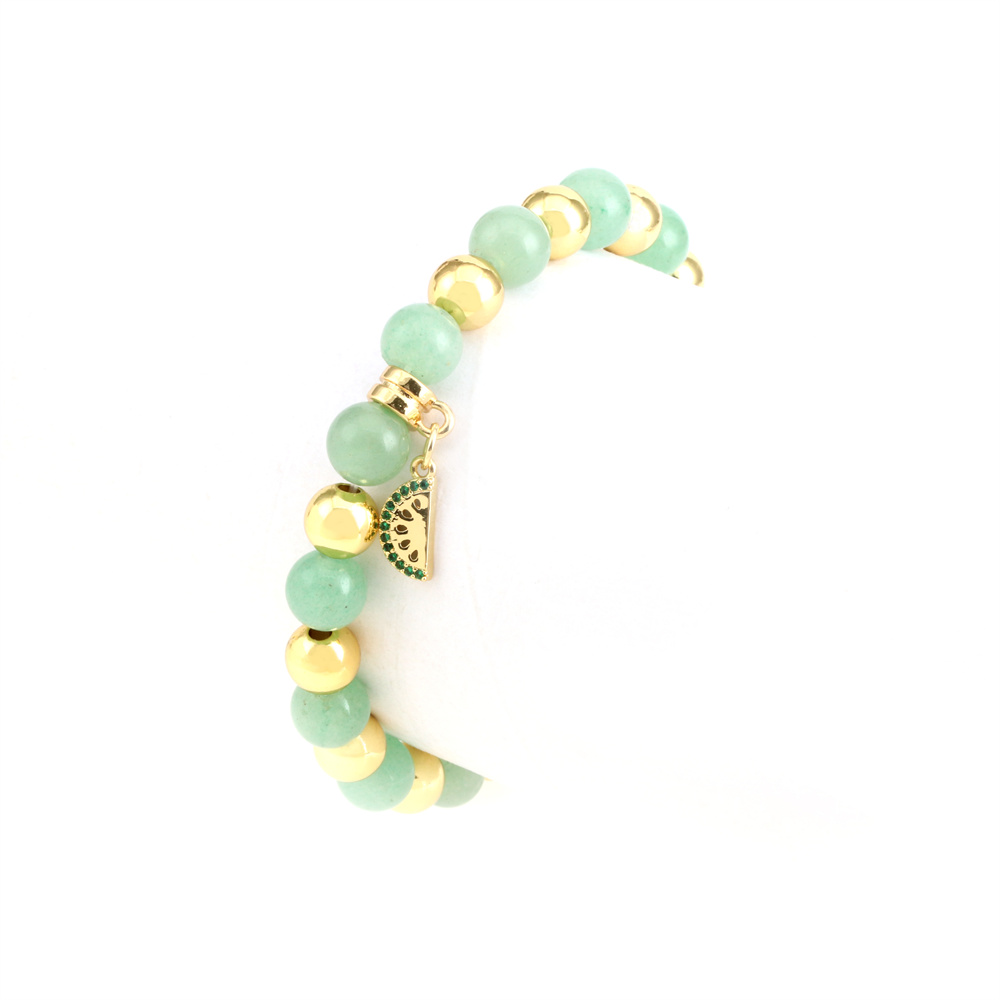 Style Ins Fruit Le Cuivre Perlé Fait Main Incruster Zircon Bracelets 1 Pièce display picture 4