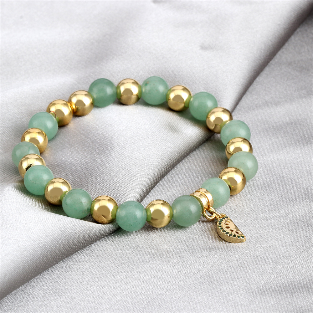 Style Ins Fruit Le Cuivre Perlé Fait Main Incruster Zircon Bracelets 1 Pièce display picture 7