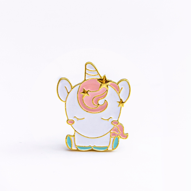 Cartoon Style Unicorn Alloy Women's Brooches display picture 5