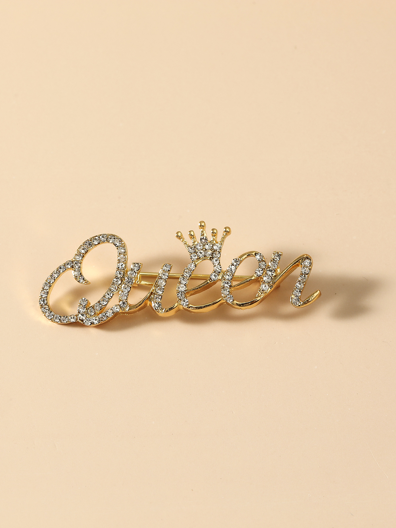 Moda Corona Aleación Ahuecar Diamantes De Imitación Mujeres Broches 1 Pieza display picture 2