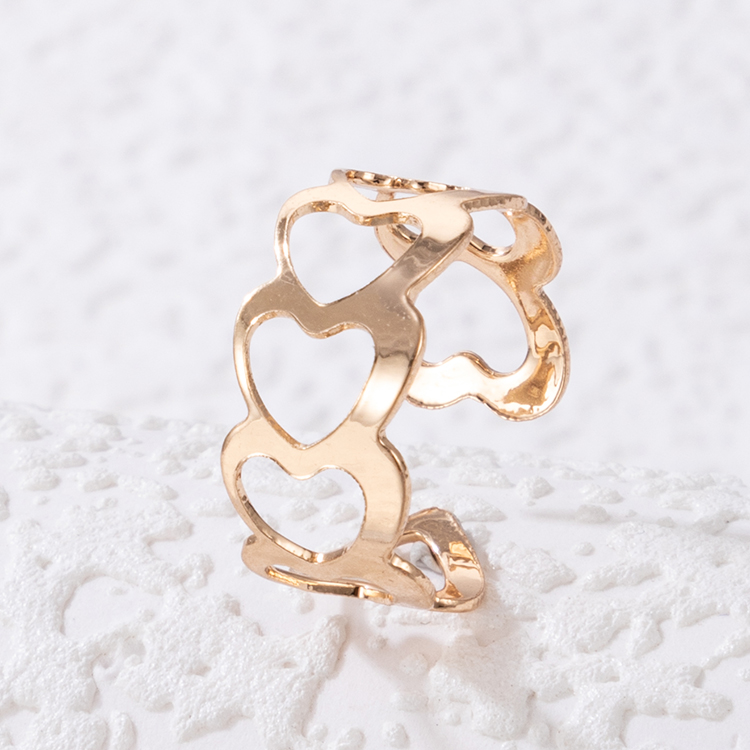 Simple Style Geometric Alloy Plating Women's Rings display picture 1