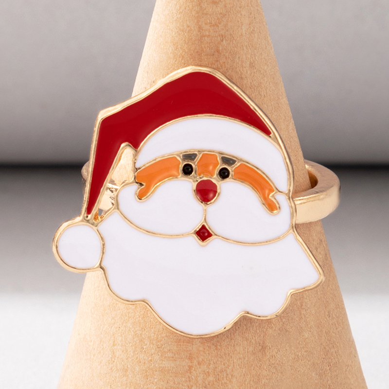 Fashion Santa Claus Elk Alloy Plating Unisex Rings 1 Piece display picture 11