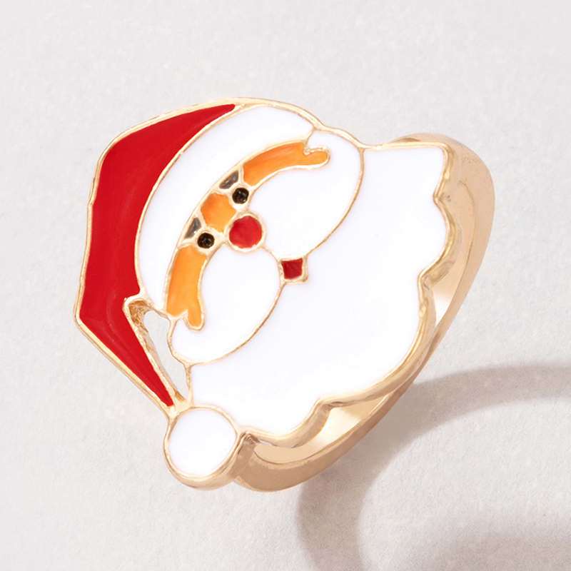 Fashion Santa Claus Elk Alloy Plating Unisex Rings 1 Piece display picture 12
