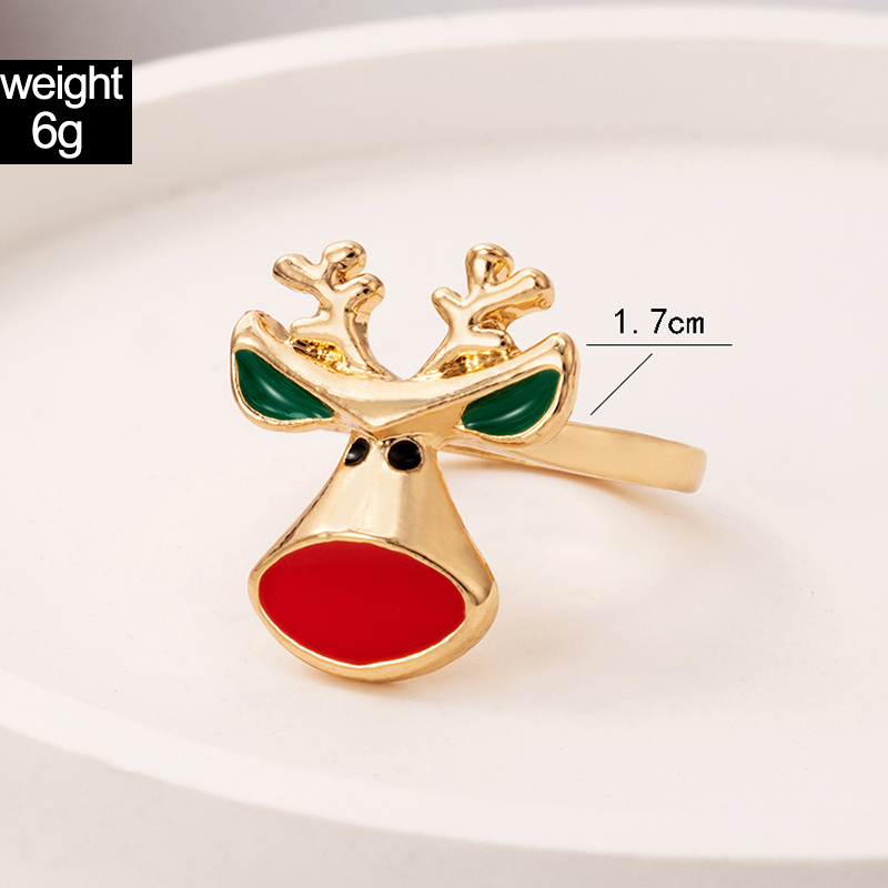 Fashion Santa Claus Elk Alloy Plating Unisex Rings 1 Piece display picture 20