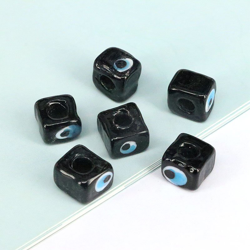 1 Piece 10 * 8mm Glass Square Eye Beads display picture 6