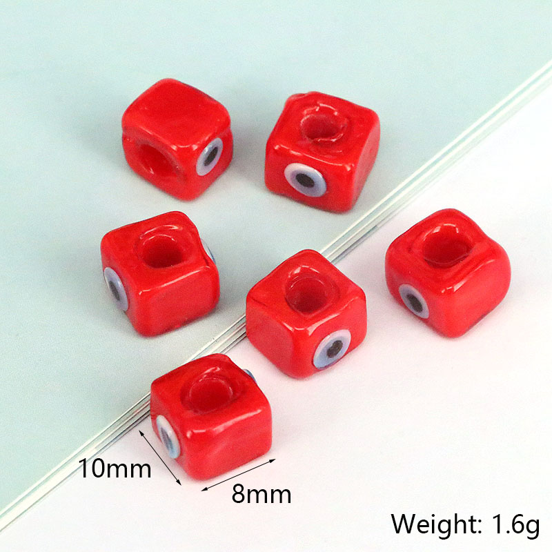 1 Piece 10 * 8mm Glass Square Eye Beads display picture 8