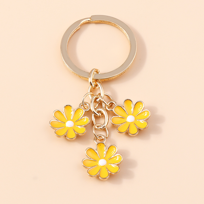 Sweet Daisy Alloy Plating Bag Pendant Keychain 1 Piece display picture 1