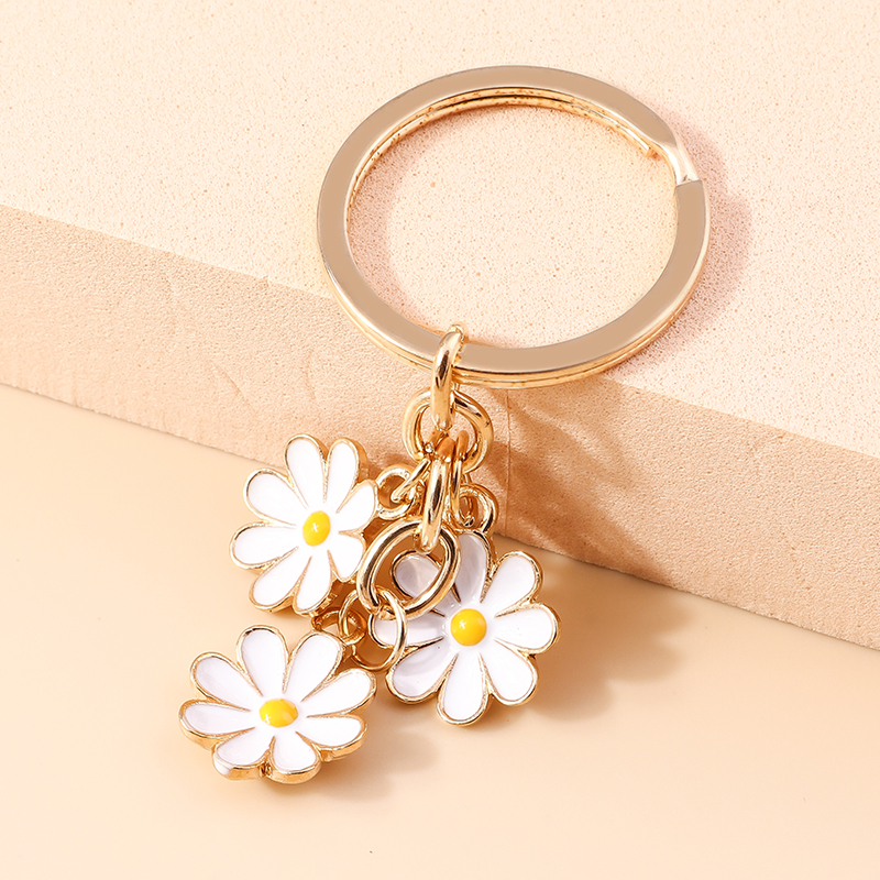 Sweet Daisy Alloy Plating Bag Pendant Keychain 1 Piece display picture 4