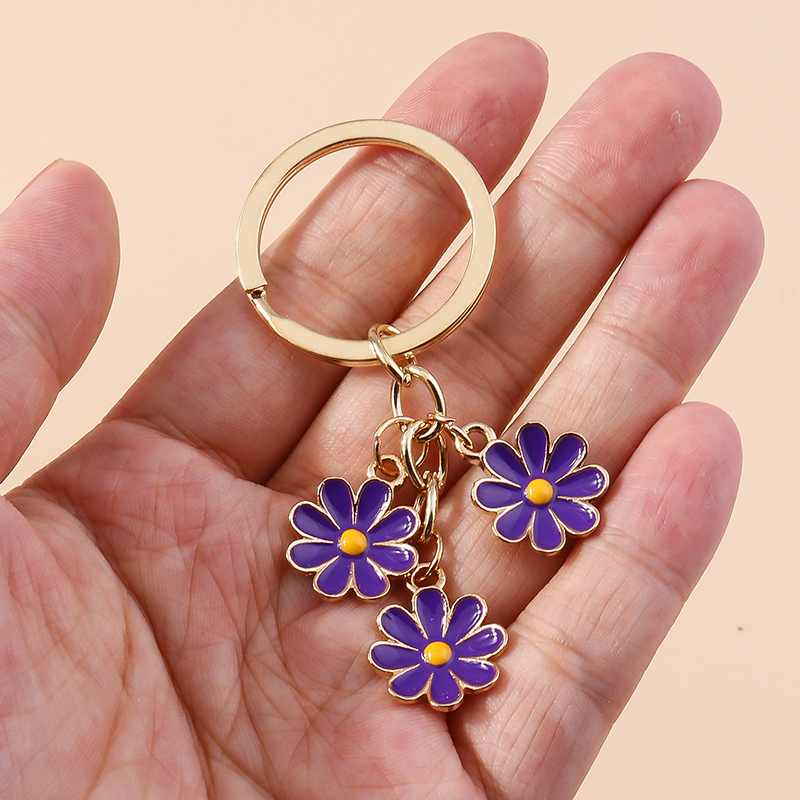 Sweet Daisy Alloy Plating Bag Pendant Keychain 1 Piece display picture 5