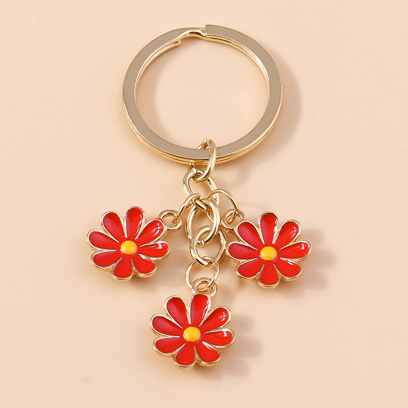 Sweet Daisy Alloy Plating Bag Pendant Keychain 1 Piece display picture 6