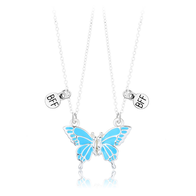 Cute Butterfly Alloy Kid's Pendant Necklace display picture 3