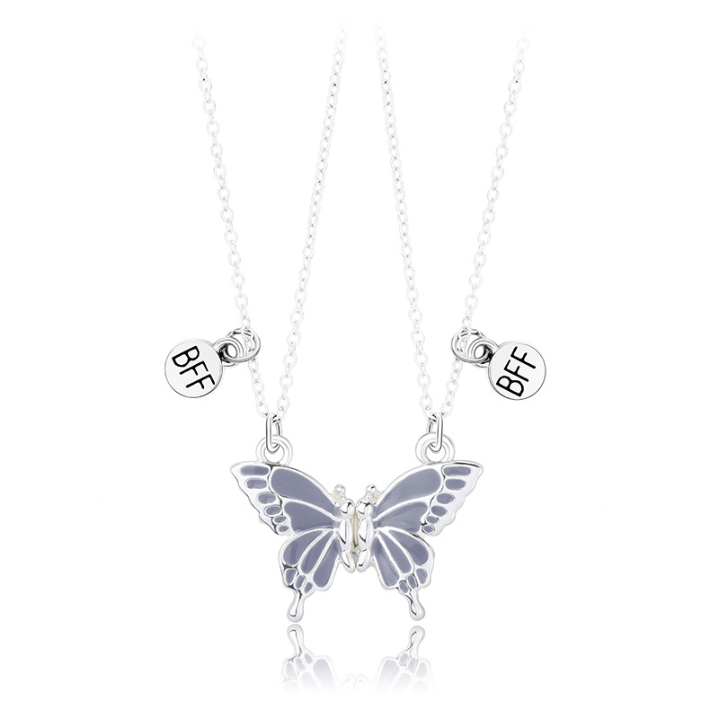 Cute Butterfly Alloy Kid's Pendant Necklace display picture 4