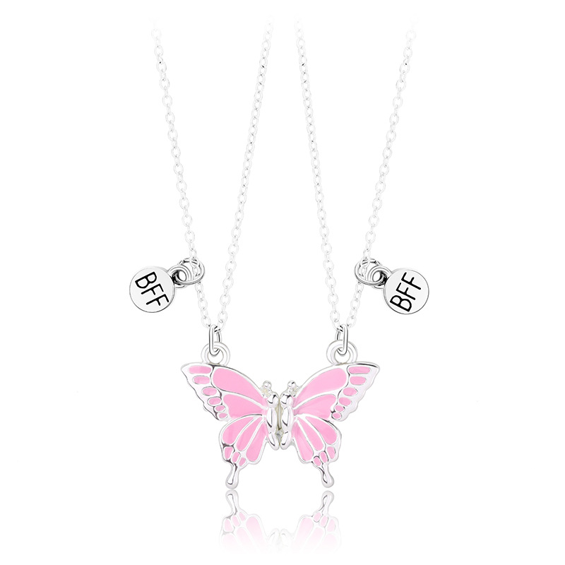 Cute Butterfly Alloy Kid's Pendant Necklace display picture 1