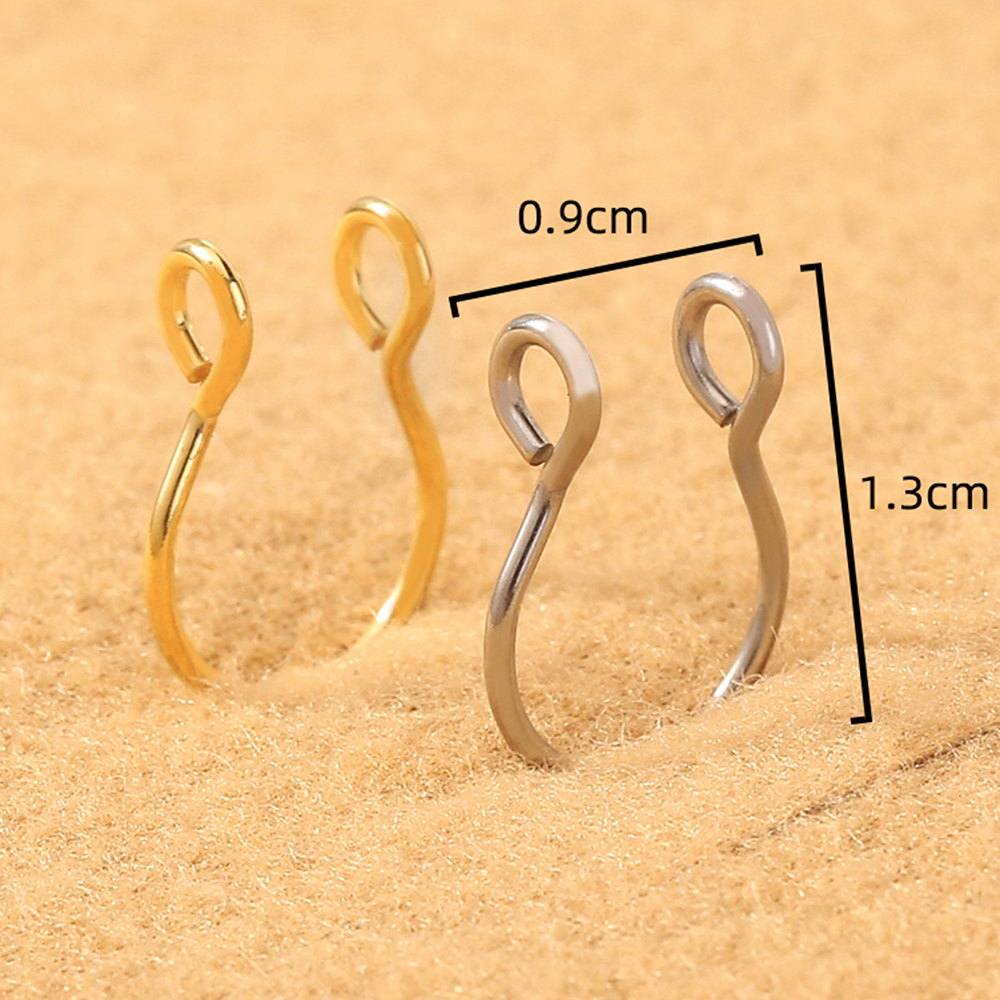 Fashion Geometric Stainless Steel Plating Nose Ring 1 Piece display picture 2